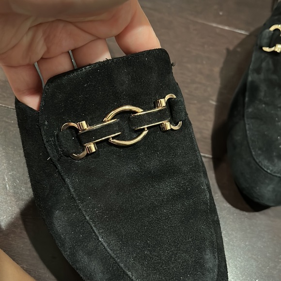 Jeffrey Campbell Black Suede Slip On Flats Size 7 - Picture 5 of 5